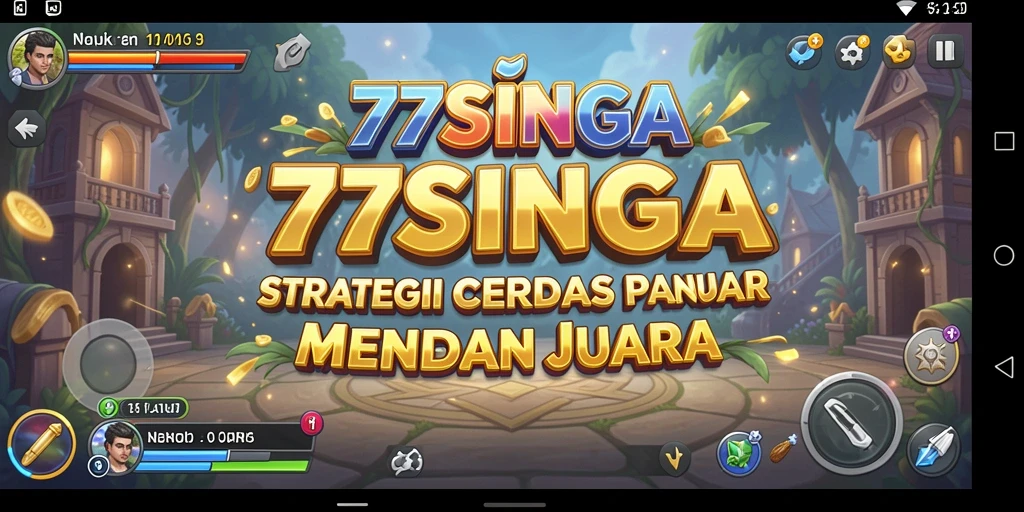Tampilan gameplay 77SINGA yang menegangkan dan strategis.