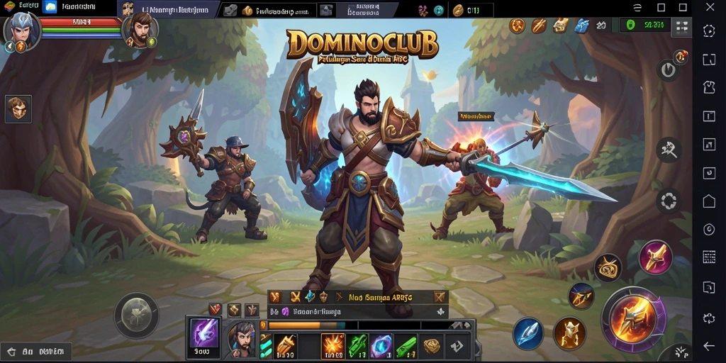 Menampilkan aksi seru dalam gameplay <strong>DOMINOCLUB</strong> yang mendebarkan.