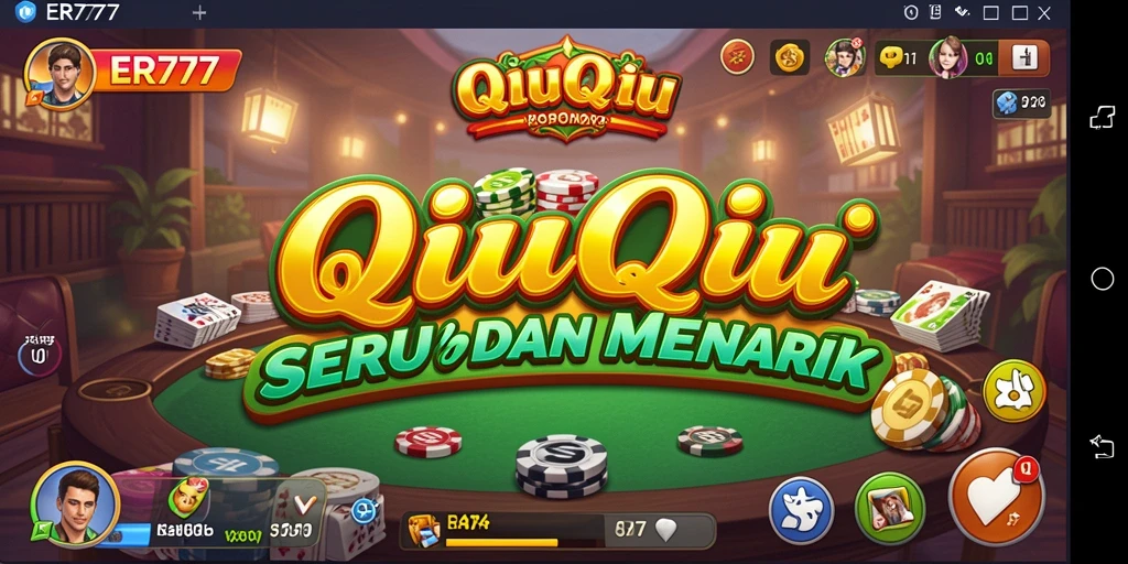 Screenshot gameplay ER777 menampilkan keseruan bermain QiuQiu.
