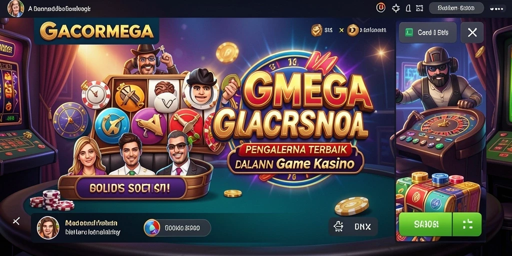 Tampilan penuh aksi dari gameplay Kasino GACORMEGA.