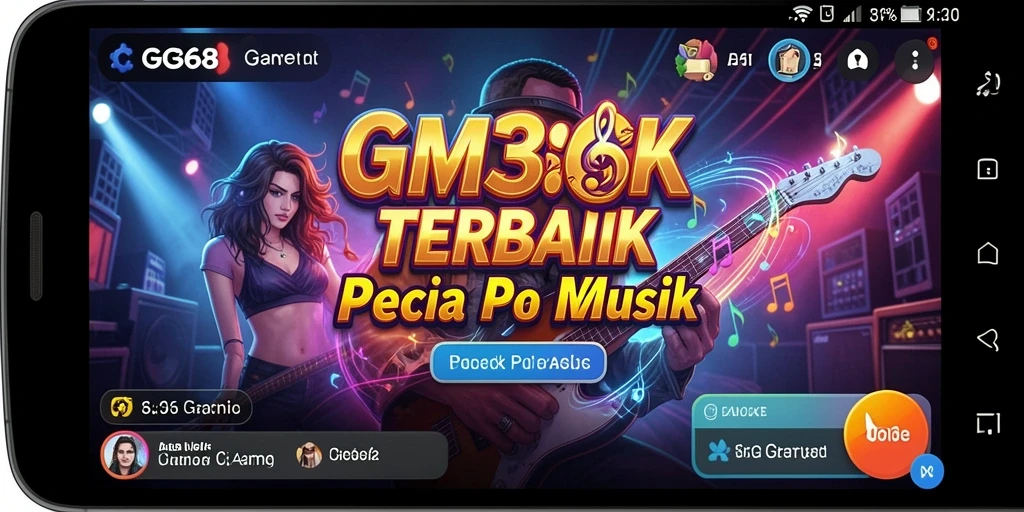 Screenshot utama GG368 menampilkan gameplay seru dengan iringan musik.