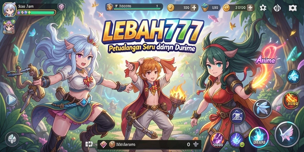 Tampilan gameplay LEBAH777 yang menarik dan penuh warna.