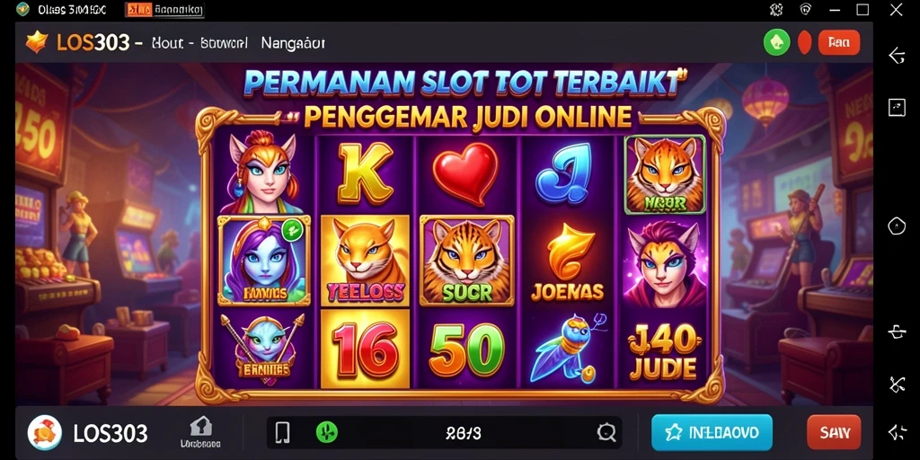 Tampilan menakjubkan dari gameplay Slot LOS303 yang mengasyikkan.