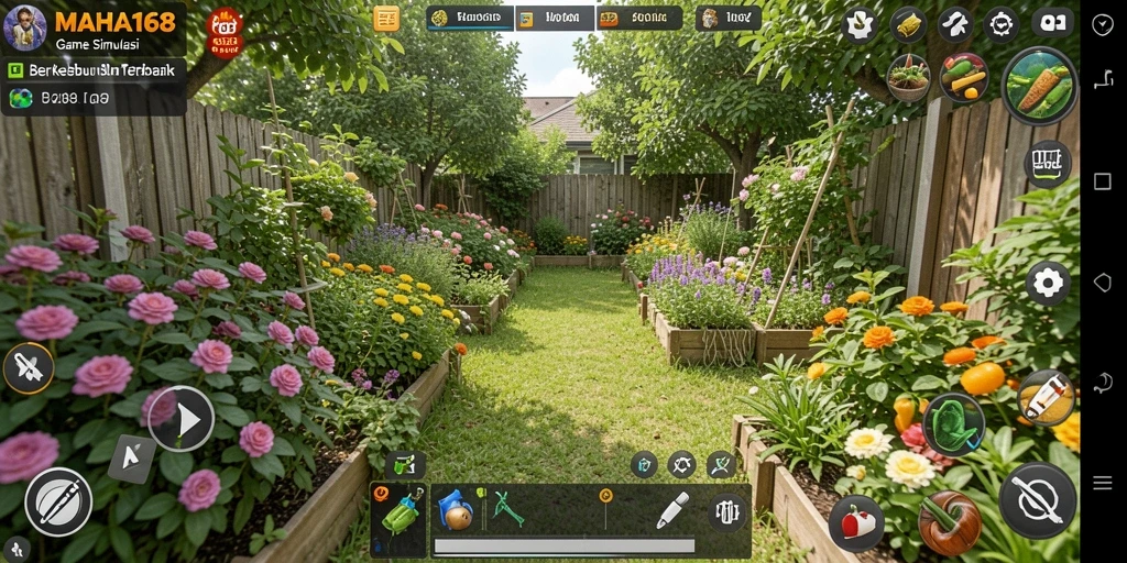Tampilan gameplay menarik dari game pertanian MAHA168.