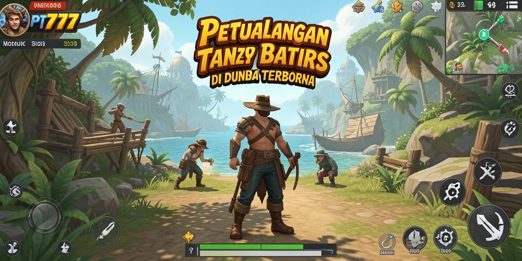 Screenshot gameplay PT777 menunjukkan keindahan dunia terbuka yang luas.