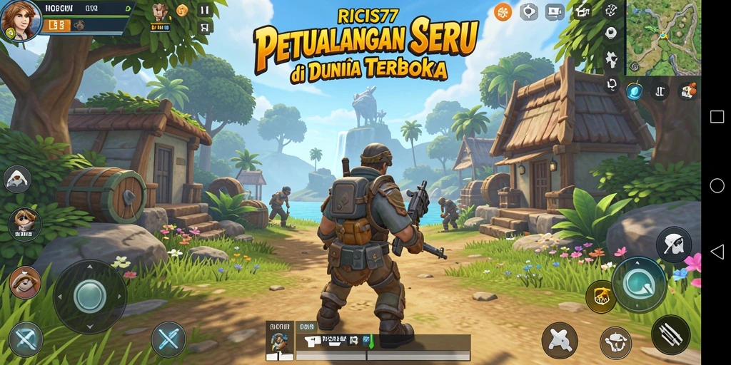 Tampilan gameplay RICIS77 yang menakjubkan di dunia terbuka.