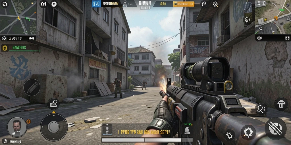 Screenshot gameplay RPIDWIN menampilkan aksi seru dan intens.