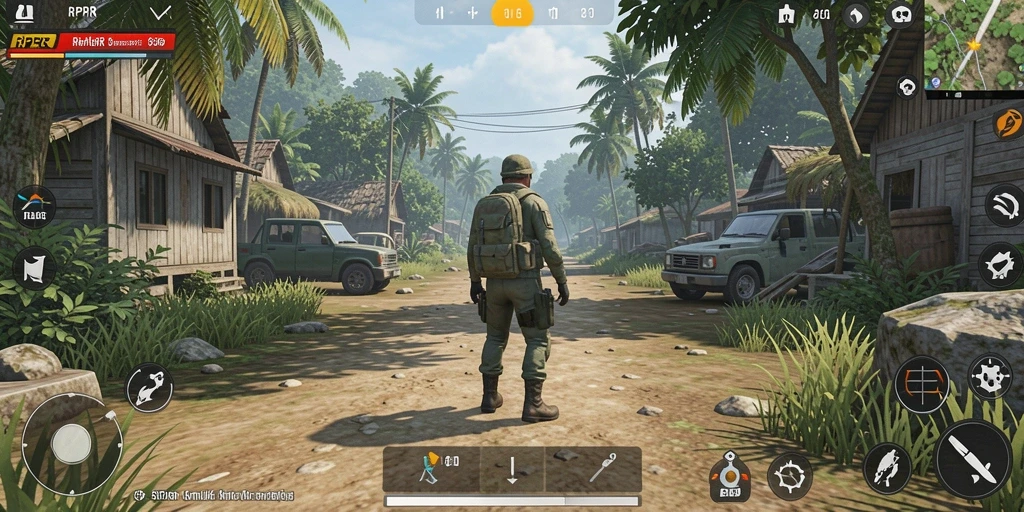 Tampilan gameplay <strong>RPRR</strong> yang menarik dan penuh warna dengan interaksi karakter.