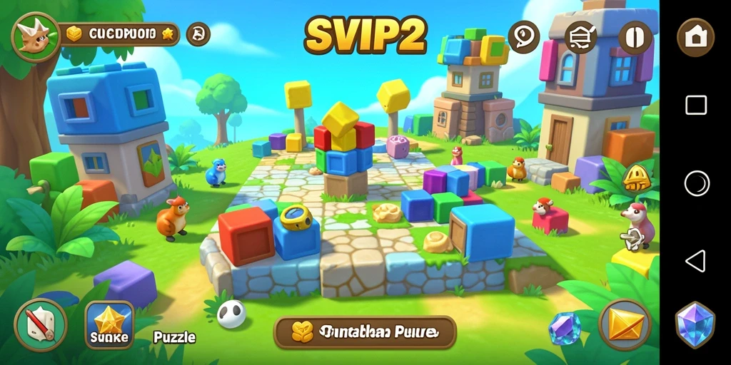 Tampilan gameplay seru dari SVIP2 yang penuh teka-teki menarik.