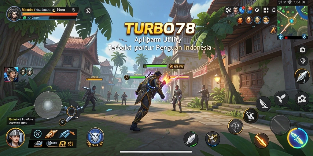Tampilan utama TURBO78 dengan antarmuka yang modern dan intuitif.